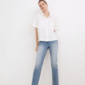 Madewell Lightspun Beachside White Shirt